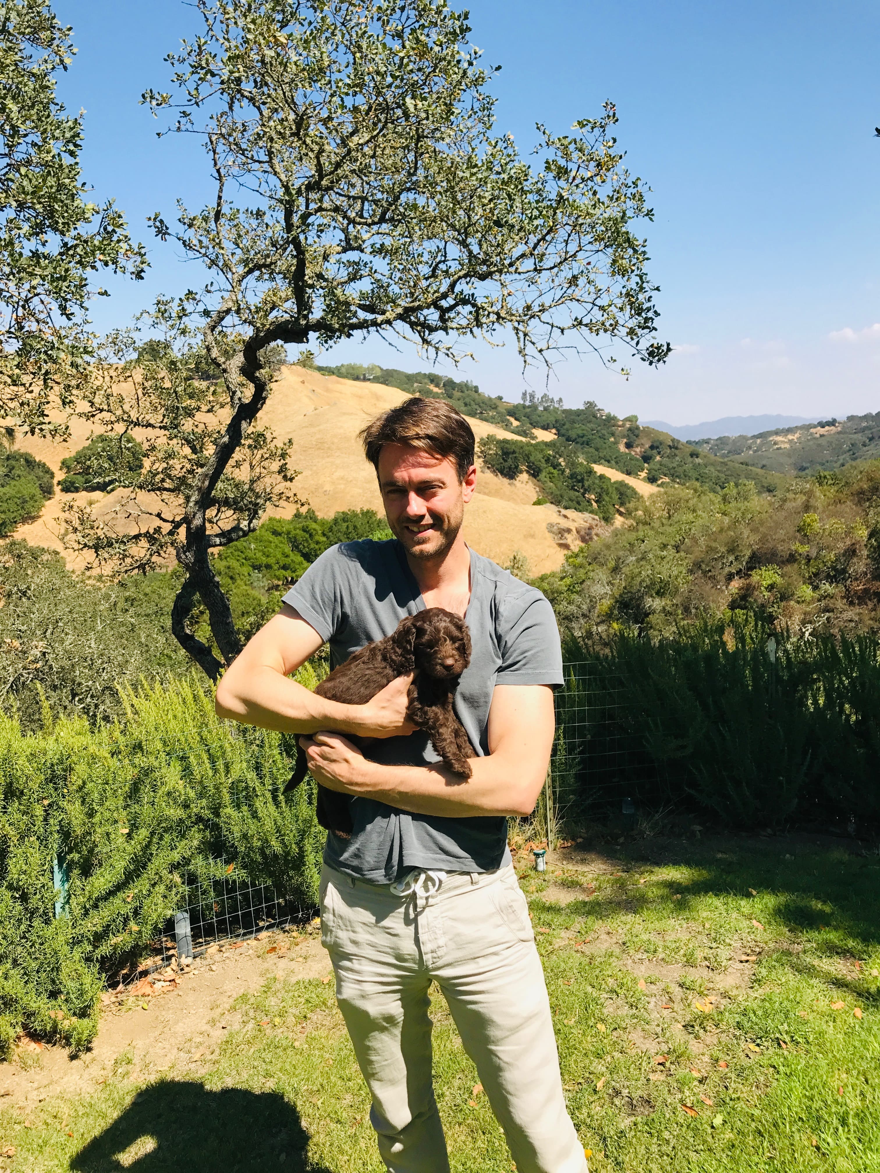 Ned as a puppy in San Luis Obispo, where he was born